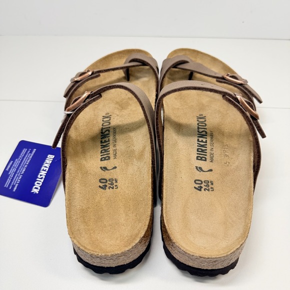 Birkenstock Sandals Mayari Mocha Leather Comfort Shoe EU 40 Women's 9 Narrow Fit - Picture 4 of 7